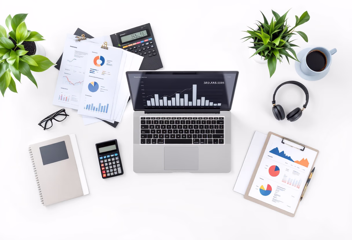 obraz narzędzi i dokumentów księgowych